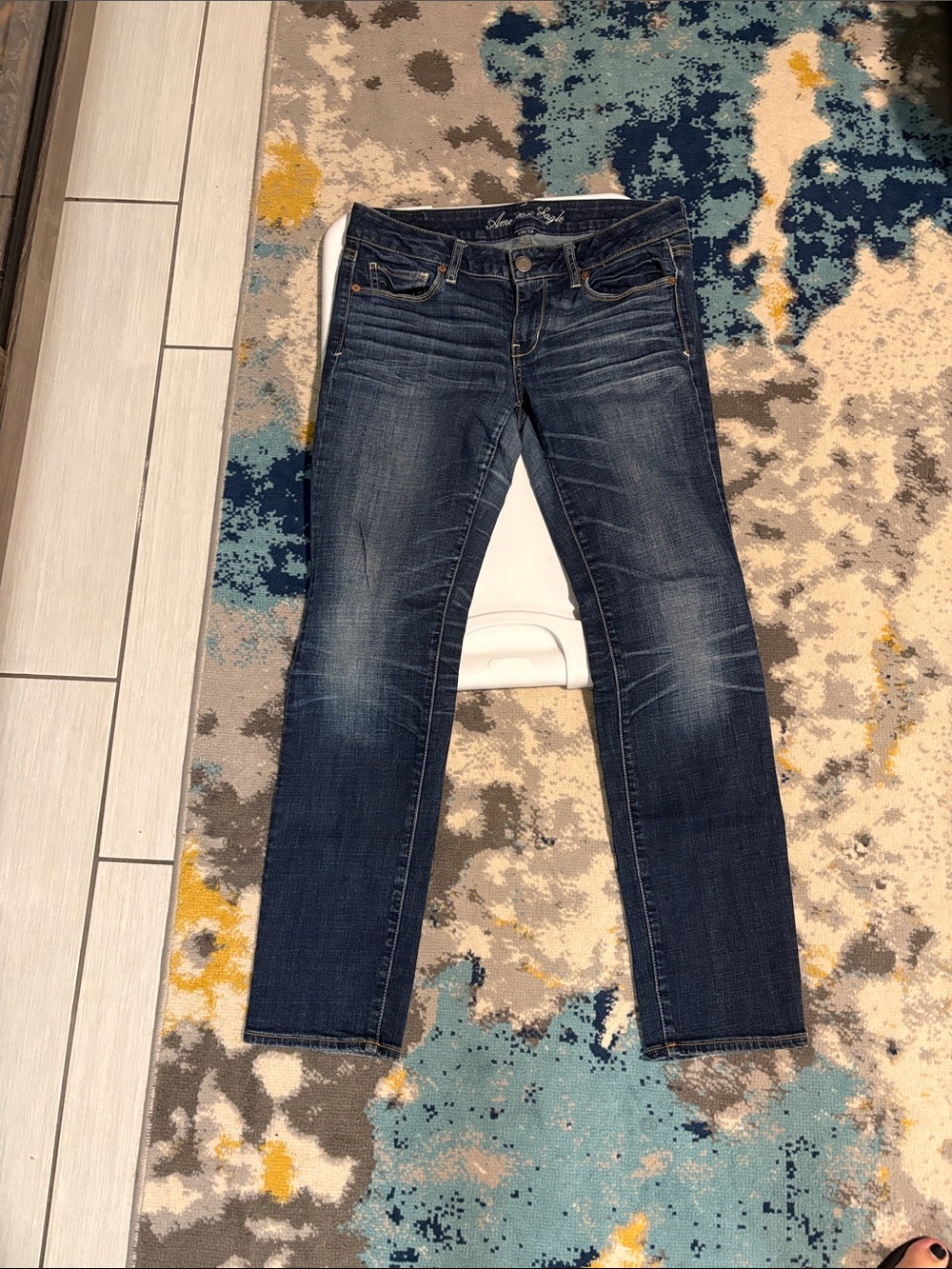 American Eagle Outfitters Dark Blue Skinny Jeans